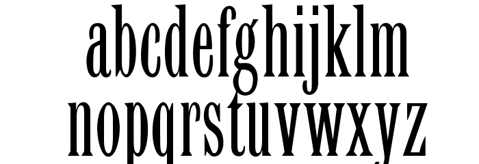 OPTILatin-Elongated Font Litere mici