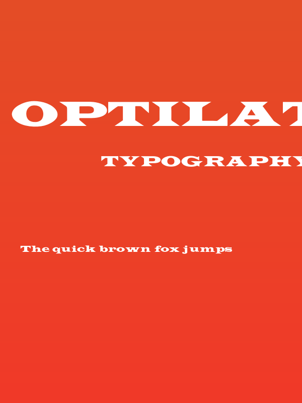 OPTILatin-Wide Poster