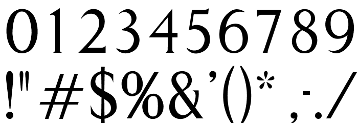 OPTILawrence Font OTHER CHARS