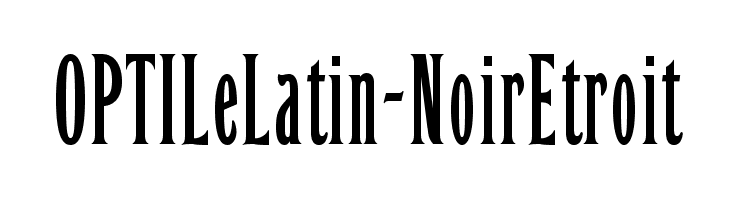 OPTILeLatin-NoirEtroit Font