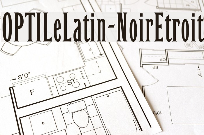 OPTILeLatin-NoirEtroit Font examples