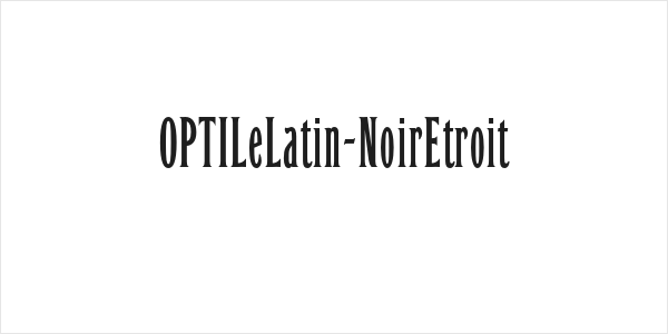 OPTILeLatin-NoirEtroit Logo