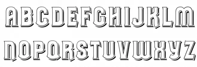 OPTILenLen Шрифта ВЕРХНИЙ