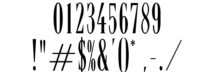 OPTILency Font OTHER CHARS