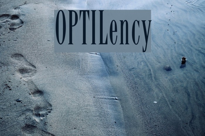 OPTILency Font examples