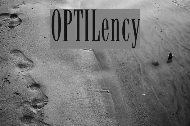 OPTILency フォント examples