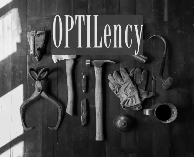 OPTILency フォント examples