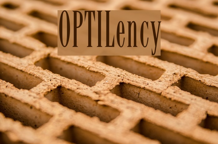 OPTILency Font examples