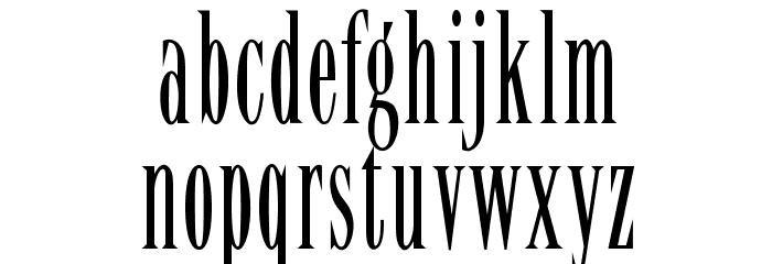 OPTILency Font LOWERCASE