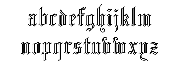 OPTILeonTextC Font LOWERCASE