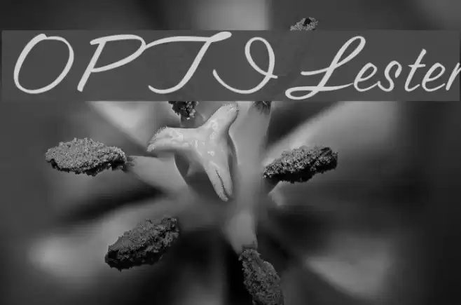 OPTILester Font examples