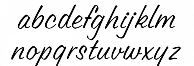OPTILester Font LOWERCASE