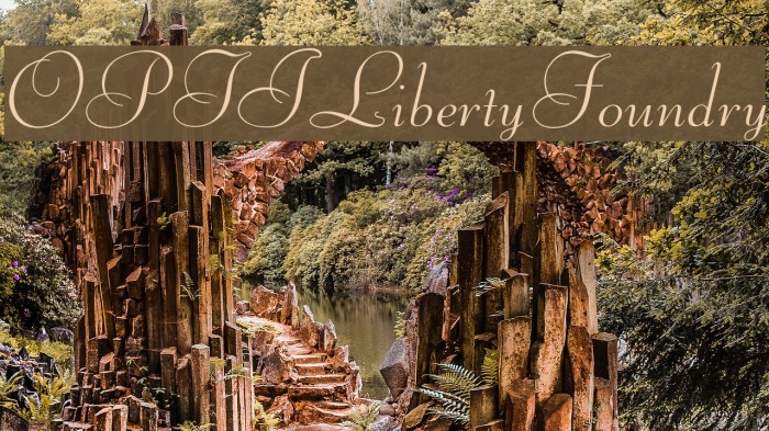 OPTILibertyFoundry Font examples