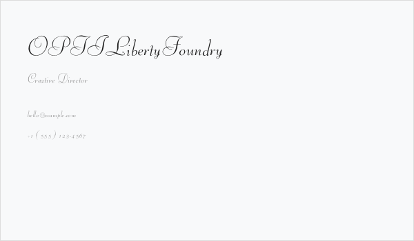 OPTILibertyFoundry Business Card