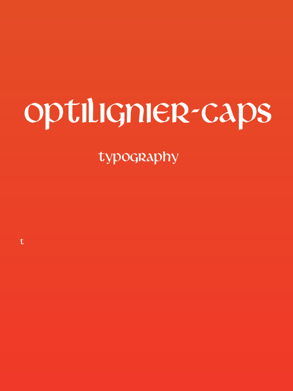 OPTILignier-Caps Poster
