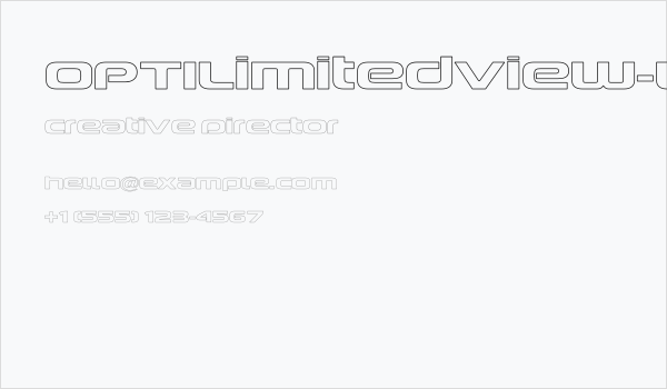 OPTILimitedView-ExpOpen Business Card