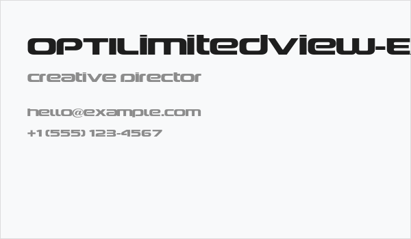 OPTILimitedView-Exp Business Card