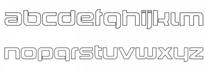 OPTILimitedView-Open Schriftart Kleinbuchstaben