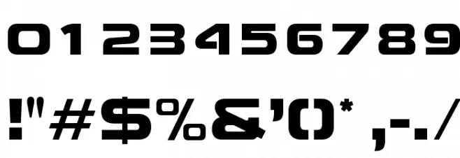 OPTILimitedView Font OTHER CHARS