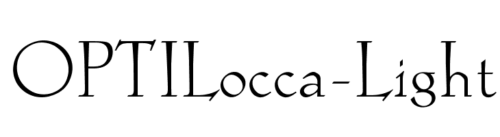 OPTILocca-Light Font