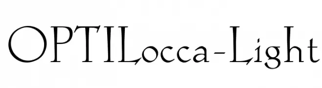 OPTILocca-Light  font caratteri gratis