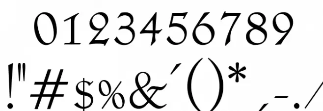 OPTILocca-Light Font OTHER CHARS