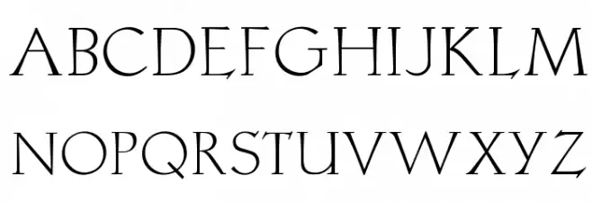 OPTILocca-Light Font Litere mari