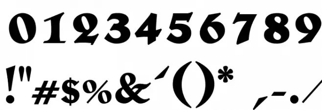 OPTILoccaExtra-Bold Font OTHER CHARS