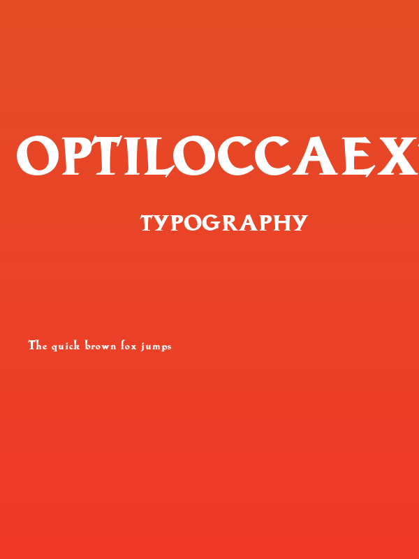 OPTILoccaExtra-Bold Poster