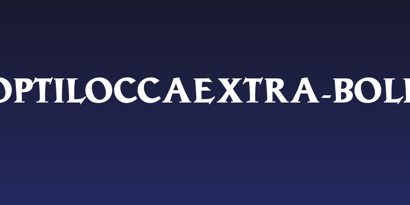 OPTILoccaExtra-Bold Social Header