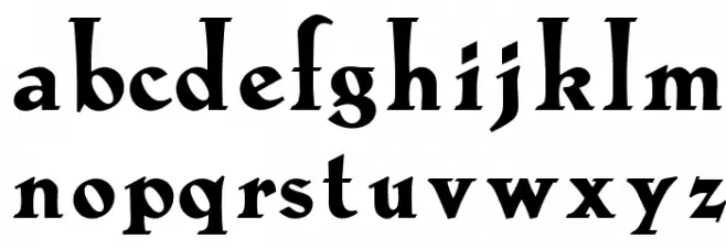 OPTILoccaExtra-Bold 字体 小写