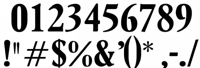 OPTILondon-Bold Font OTHER CHARS