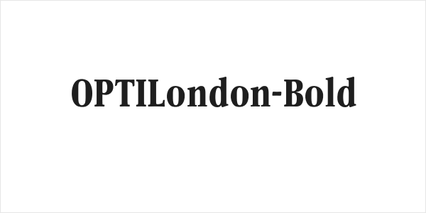 OPTILondon-Bold Logo