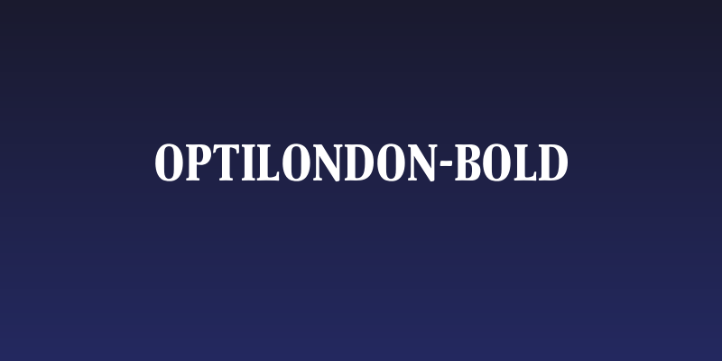 OPTILondon-Bold Social Header