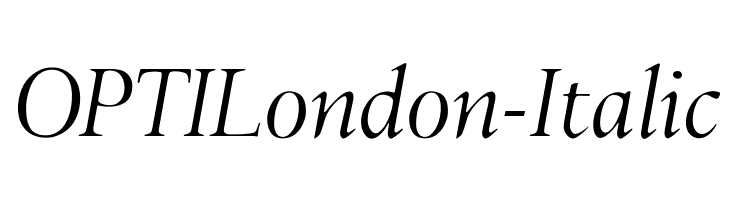 OPTILondon-Italic Font
