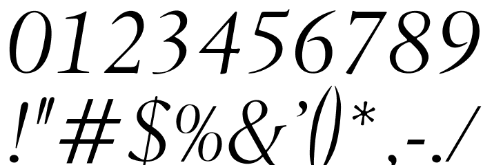 OPTILondon-Italic Font OTHER CHARS