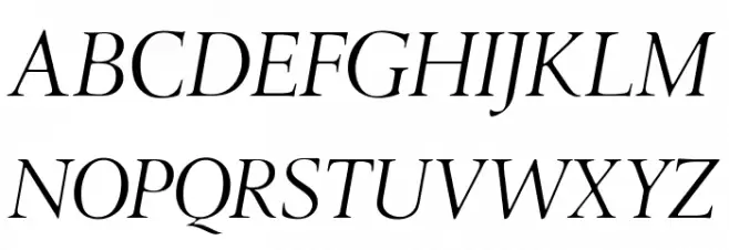OPTILondon-Italic Schriftart Groß