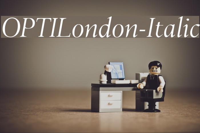 OPTILondon-Italic Font examples