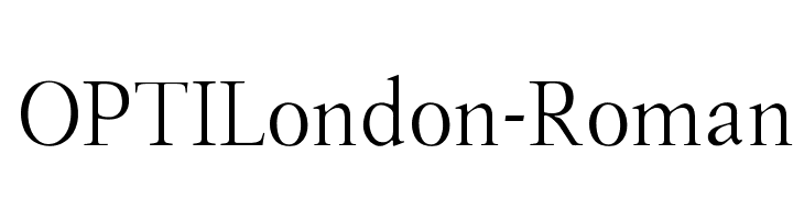 OPTILondon-Roman Font