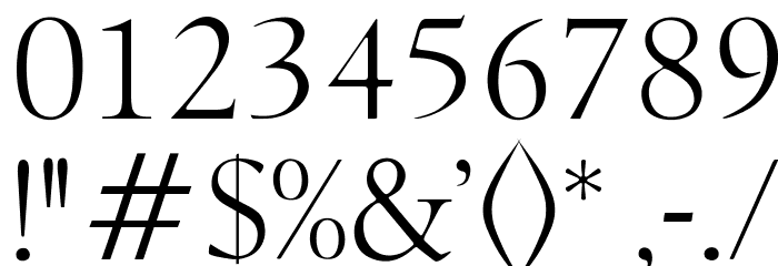 OPTILondon-Roman Font OTHER CHARS