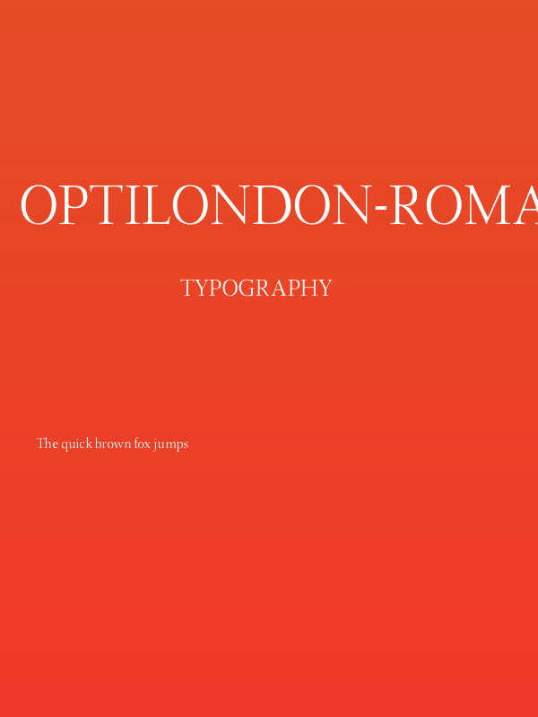 OPTILondon-Roman Poster