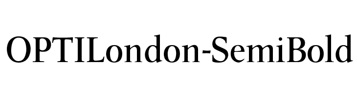 OPTILondon-SemiBold  Free Fonts Download
