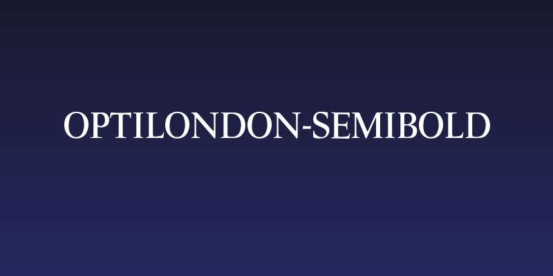 OPTILondon-SemiBold Social Header