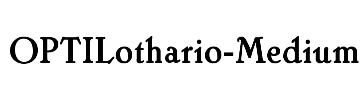 OPTILothario-Medium Font