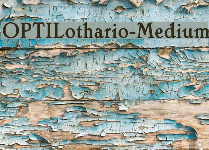 OPTILothario-Medium Font examples