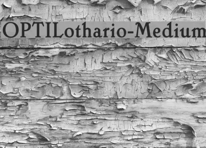 OPTILothario-Medium Font examples