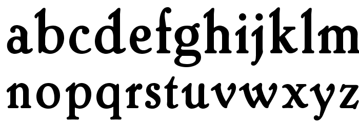 OPTILothario-Medium Font LOWERCASE