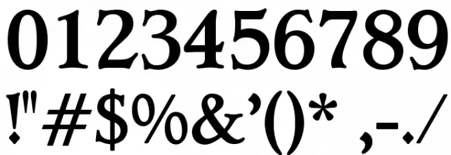 OPTILuciusAd-Bold Font OTHER CHARS