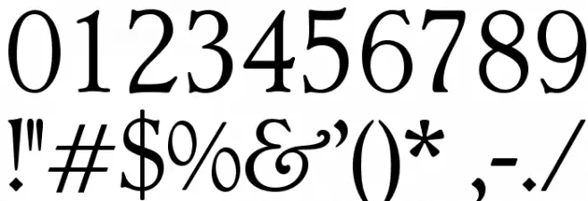 OPTILuciusAd-Light Font OTHER CHARS