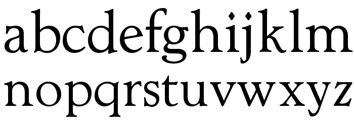 OPTILuciusAd-Light Font LOWERCASE